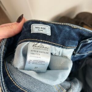 KanCan Mid-Rise Flare Jeans - Dark Blue